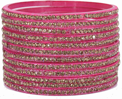NMII Glass Zircon Bangle Set(Pack of 12)