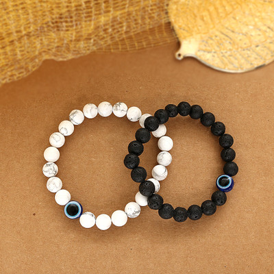 Neerajyoti Stone Bracelet Set(Pack of 2)