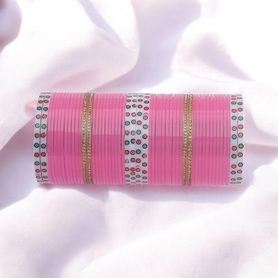 SRKBS Glass Bangle Set(Pack of 60)