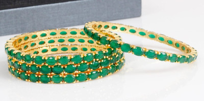 TMF STORE Metal Gold-plated Bangle Set(Pack of 4)