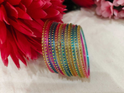 lejus Glass Bangle(Pack of 10)