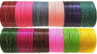 WEAR YOUR SHAINE Glass Bangle Set(Pack of 144)