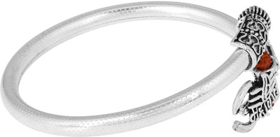 White Chimes Brass Silver Coated Kada