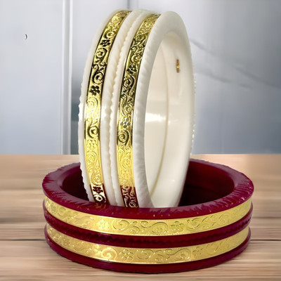 maa sitala store Plastic Gold-plated Shakha Pola(Pack of 4)