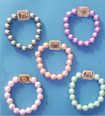 GURU JI CREATION Stone, Plastic Bracelet(Pack of 5)