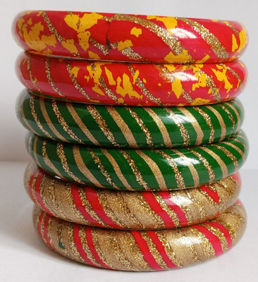 Lahti wala lac Lac Bangle Set(Pack of 6)