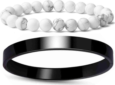 IKONKARR Stone, Stainless Steel Bracelet(Pack of 2)