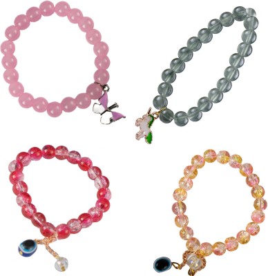 FHeights Crystal Beads Bracelet(Pack of 2)