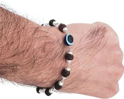 PLUYBaba Samagri Rudraksha, Evil Eye Silver Kada