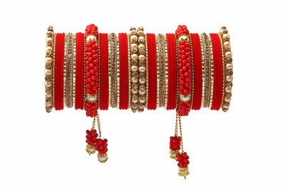 GLIKA Metal Zircon Gold-plated Bangle Set(Pack of 50)