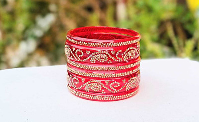 INAB Glass Bangle Set(Pack of 6)