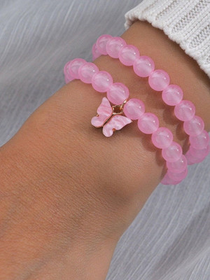 Ennygacessories Glass Bracelet Set(Pack of 2)