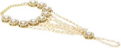 Oomph Alloy Beads, Crystal Gold-plated Bracelet