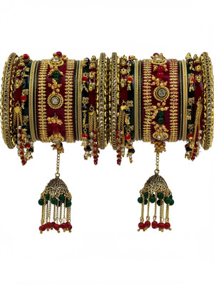 Zindura Alloy Crystal Gold-plated Chudas