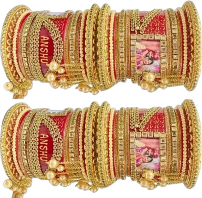 INAYA Plastic Zircon Bangle Set(Pack of 10)
