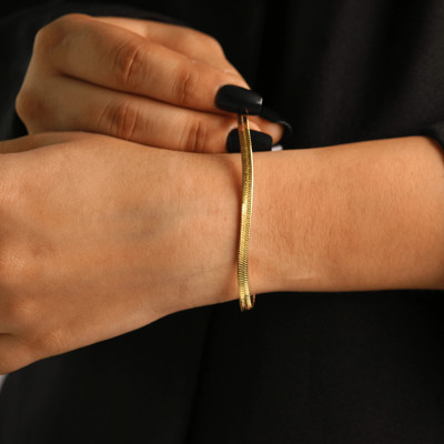 Gleve Stainless Steel Gold-plated Bracelet