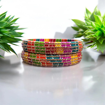 BBS Lac Zircon Bangle Set(Pack of 2)