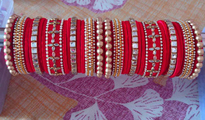 Neeru Creation Plastic Beads Bangle Set(Pack of 2)