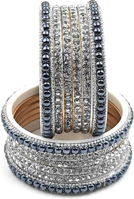 RAF dukan Plastic Cubic Zirconia Gold-plated Bangle Set(Pack of 12)