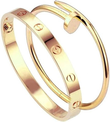 Facetious Stainless Steel Bracelet(Pack of 2)