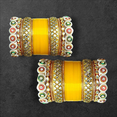 Vjy Plastic Beads, Crystal Chudas(Pack of 2)