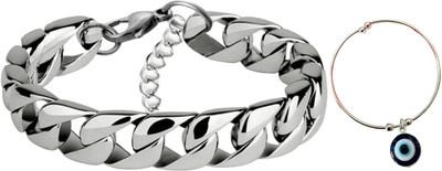 Spyroniix Reeal Treasuree Metal, Alloy Sterling Silver Bracelet(Pack of 4)
