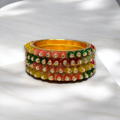 MAYUR Metal Bangle Set(Pack of 4)