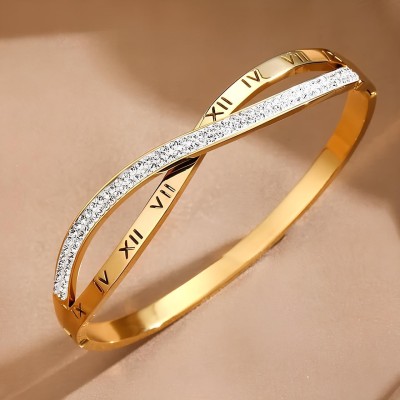 Karishma Kreations Stainless Steel Gold-plated Bracelet