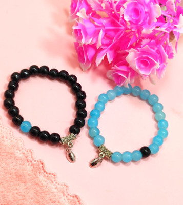 Divyanshi Collection Plastic Beads Bracelet Set(Pack of 2)