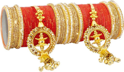 RENOY Metal Bangle Set(Pack of 10)