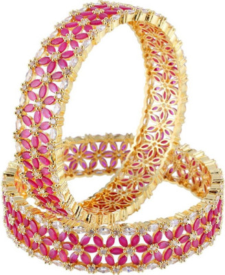 TMF STORE Alloy Gold-plated Bangle Set(Pack of 2)