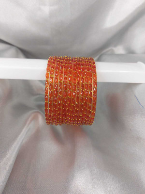 Heart to Art Creations Glass Bangle(Pack of 10)