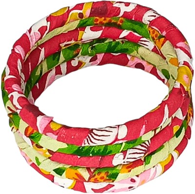 Soundarya boutique Fabric Bangle Set(Pack of 4)