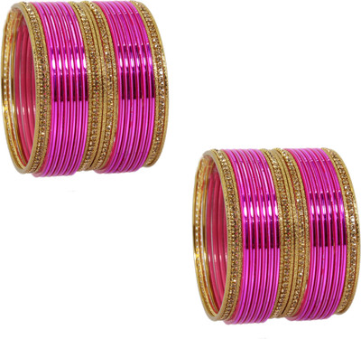 NMII Metal Zircon Bangle Set(Pack of 62)