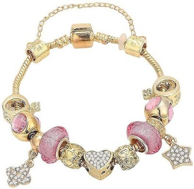 GoodsUrChoice Alloy Beads Gold-plated Charm Bracelet