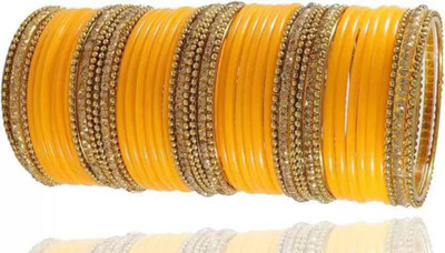 DONERIA Glass Zircon Bangle Set(Pack of 48)