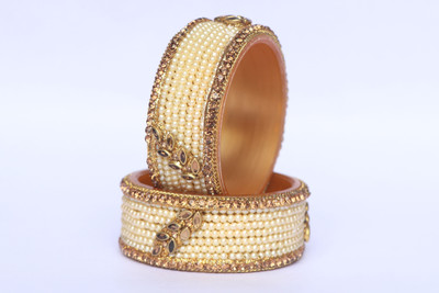 Valya Plastic Beads Bangle(Pack of 2)