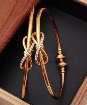 Vibhooti sales Alloy Gold-plated Bangle(Pack of 2)