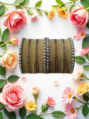 GoVika Metal Bangle Set(Pack of 10)
