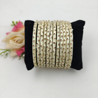 navika bangles Glass Bangle Set(Pack of 12)
