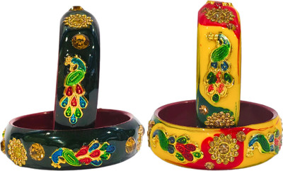 Lahthi Wala Lac Bangle Set(Pack of 4)