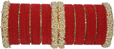 ishika Alloy Platinum Bangle Set(Pack of 2)
