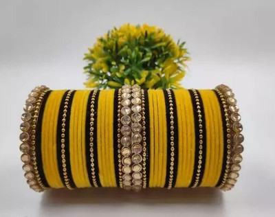 ZADLAXAR Metal Zircon Bangle Set