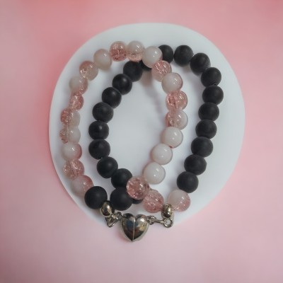 MDEA Stone Beads Bracelet Set(Pack of 2)