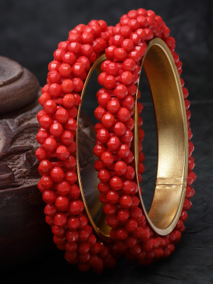 Sukkhi Alloy Gold-plated Kada(Pack of 2)