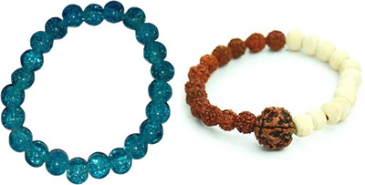 Malas Collection Wood, Glass Bracelet Set(Pack of 2)