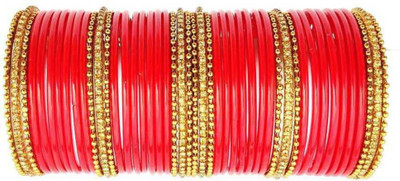 DURGANSH Glass Bangle Set(Pack of 46)