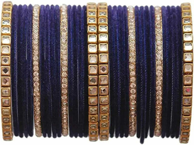 ZADLAXAR Metal Zircon Bangle Set(Pack of 32)