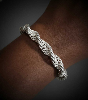 Gvlv Alloy Silver Coated Bracelet