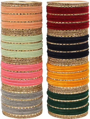 Rajwadi Metal, Lac, Alloy Cubic Zirconia Bangle Set(Pack of 144)